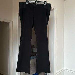 Isabel maternity bootcut black pants. With side panel stretch